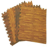 Huitich wood grain foam floor mat in interlocking tiles for comfortable and stylish play areas